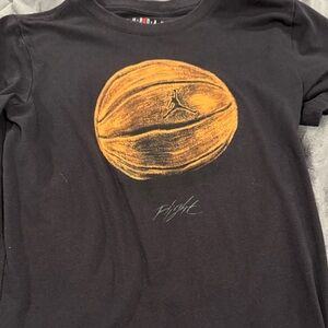 Jordan Black and Orange Kids Shirt